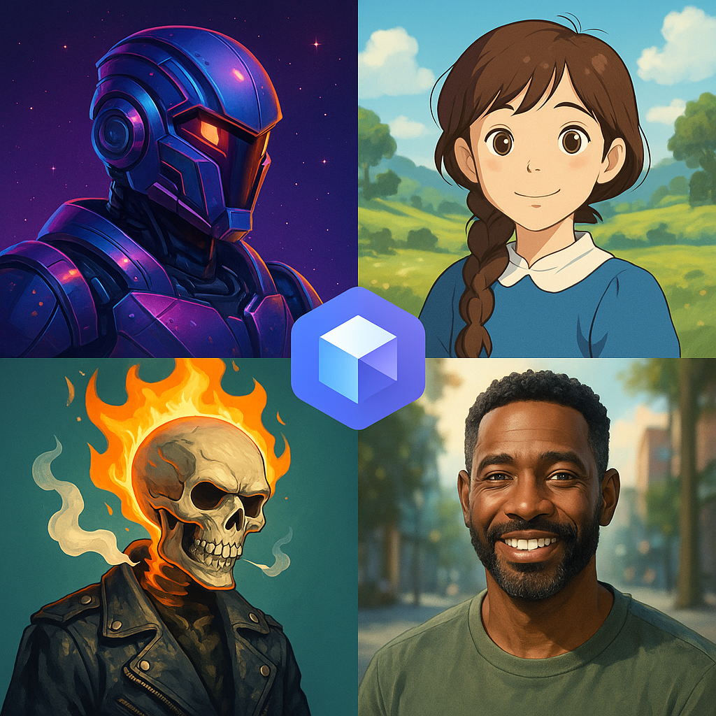 AI Generated Images Collage